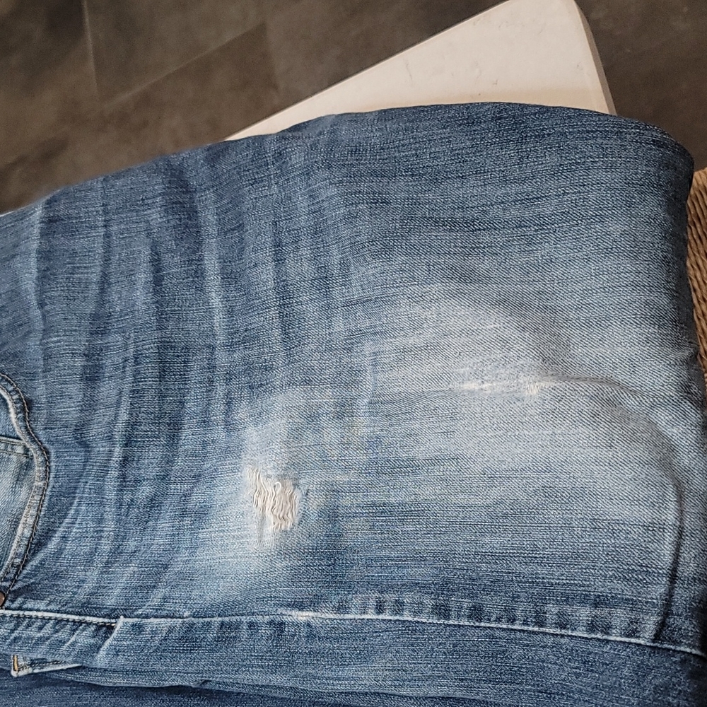 Levi 569 jeans worn 40W 30L Faded Blue - Picture 5 of 5
